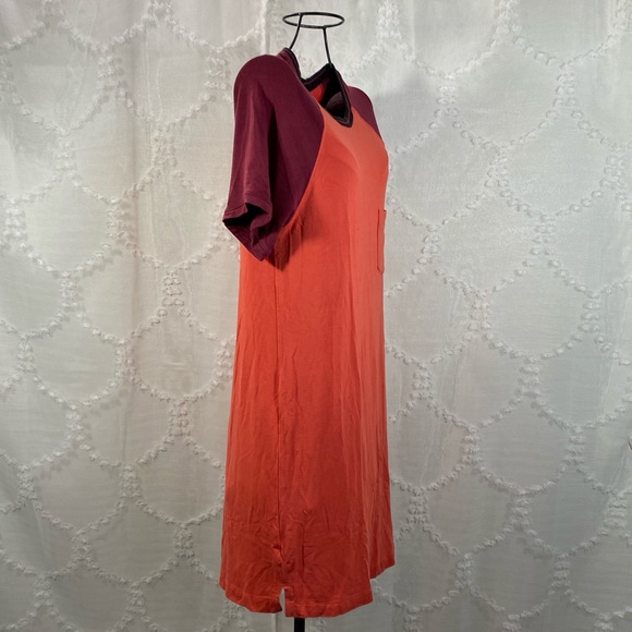 Abercrombie and Fitch orange shirt dress size S - Picture 3 of 5